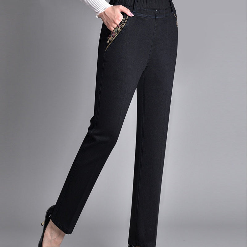 Push-up Jeans - Ella with warm inner lining and perfect fit!-Light blue (without lining)-XL-The Livary
