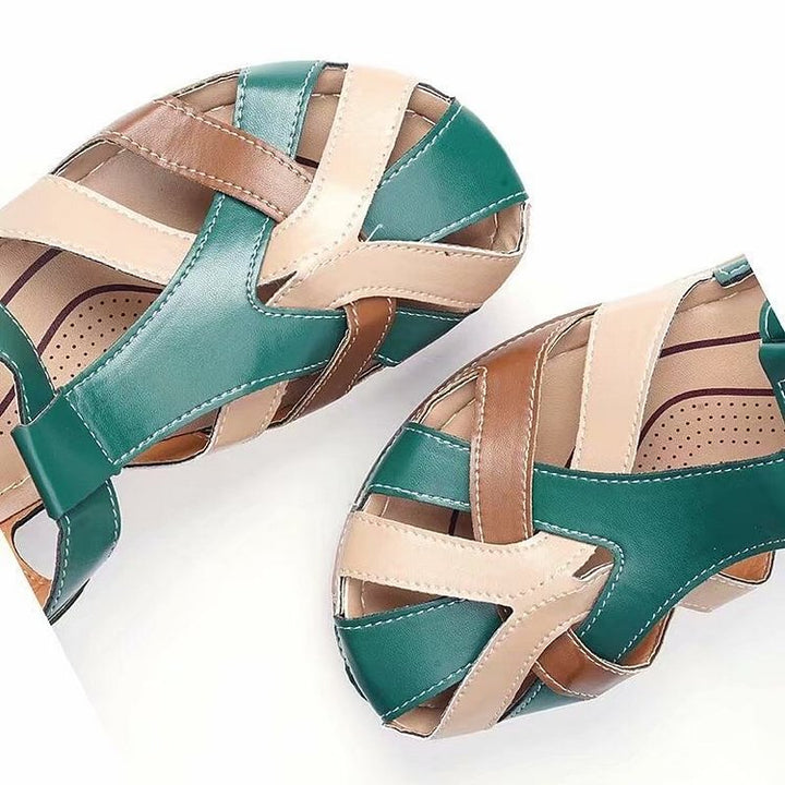 Orthopaedic comfort sandals for women – Sophia-Red-2.5-The Livary