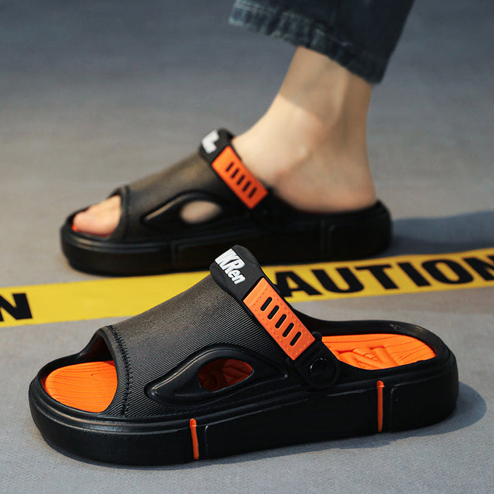 Non-slip men's beach sandals – Rafael-Black-6/6.5-The Livary