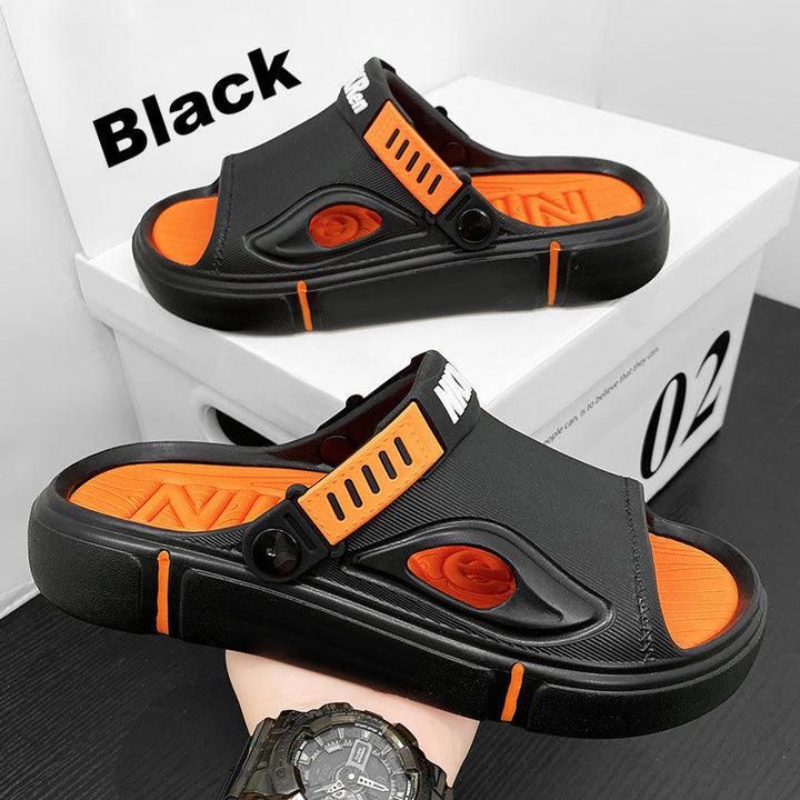 Non-slip men's beach sandals – Rafael-Black-6/6.5-The Livary