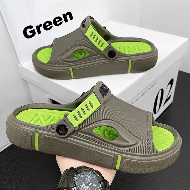 Non-slip men's beach sandals – Rafael-Green-6/6.5-The Livary