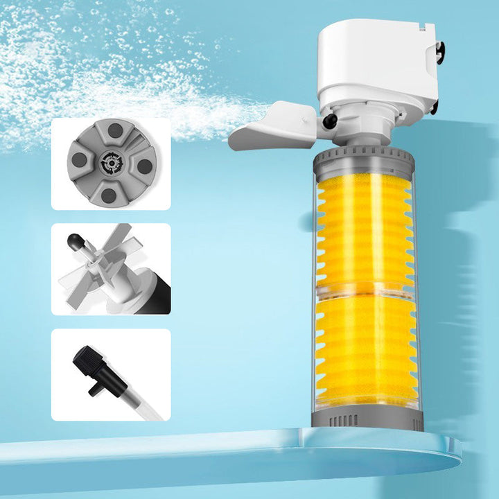 Silent Electric Aquarium Filter – AquaSilence-4W-The Livary