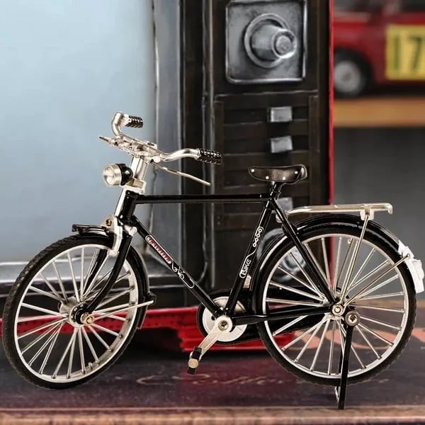 DIY Bike Model Scale - RetroCycle-Black (do-it-yourself)-The Livary
