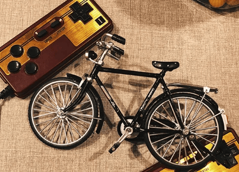 DIY Bike Model Scale - RetroCycle-Black (do-it-yourself)-The Livary