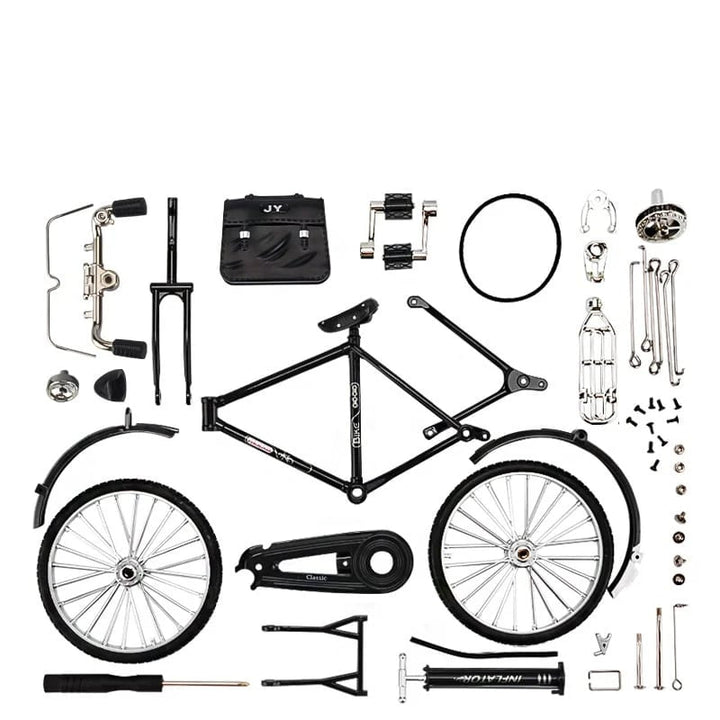 DIY Bike Model Scale - RetroCycle-Black (do-it-yourself)-The Livary