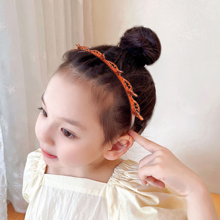 Braided Hairband with Grip – Bibi-Black-The Livary