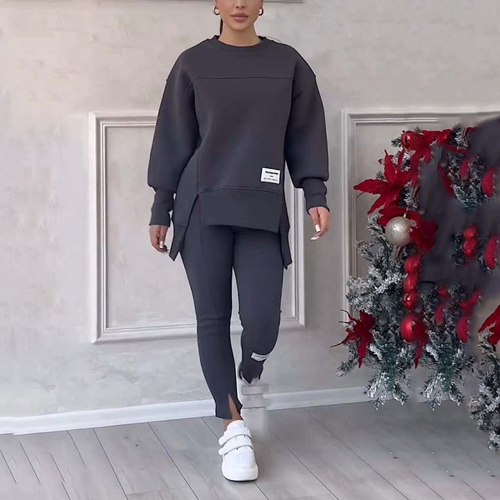 Comfortable Ladies Clothing Set - Elin-Black-S-The Livary
