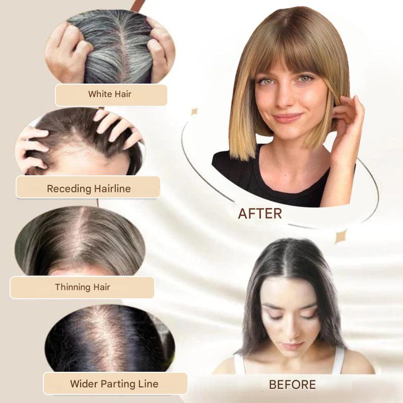 Clip-in Hair Piece with Bangs – Livia-01#-The Livary