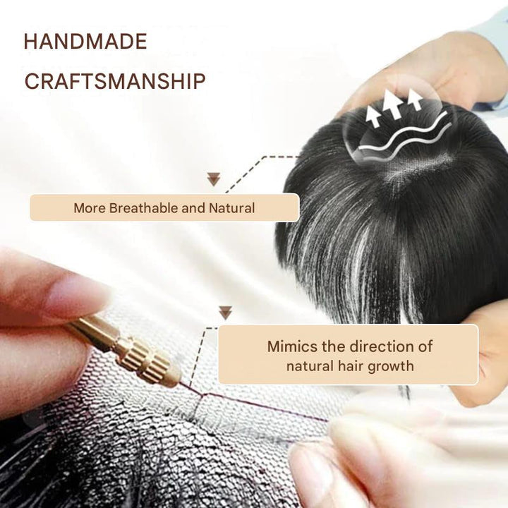 Clip-in Hair Piece with Bangs – Livia-01#-The Livary