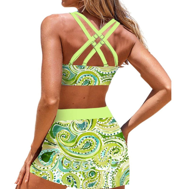 Stylish bikini set with skirt - Elena-Pink-S-The Livary
