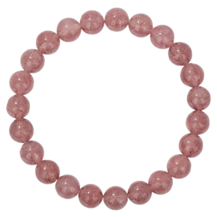 Natural Crystal Healing Energy Bracelet - Aria-Strawberry quartz-The Livary