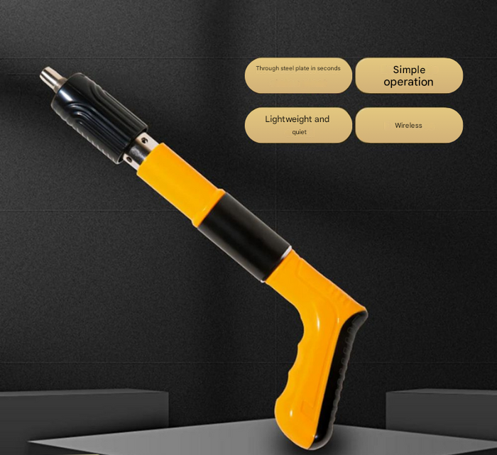 Powerful Nail Gun – GripNail-Yellow + Free nails (60 pieces)-The Livary