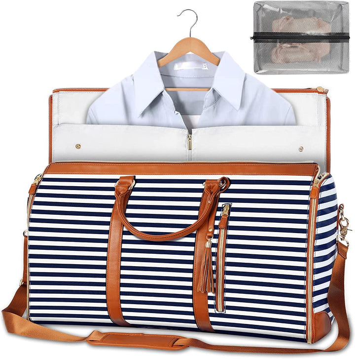 Foldable Storage Bag for Clothing - Arno-Blue stripe-The Livary
