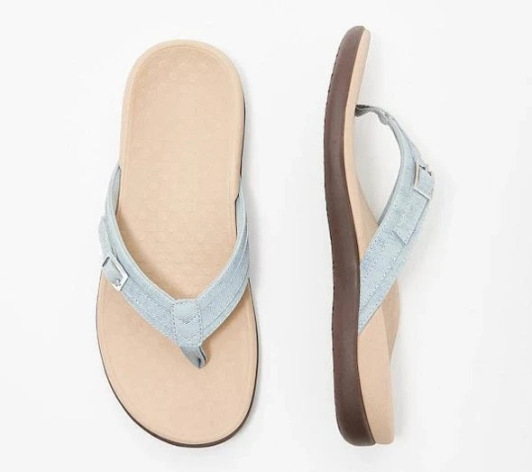 Orthopaedic Summer Slippers - Sofia-Light blue-4.5-The Livary