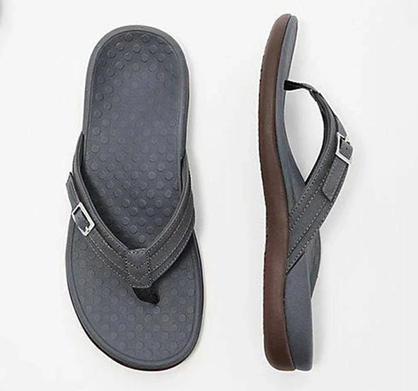 Orthopaedic Summer Slippers - Sofia-Black-4.5-The Livary
