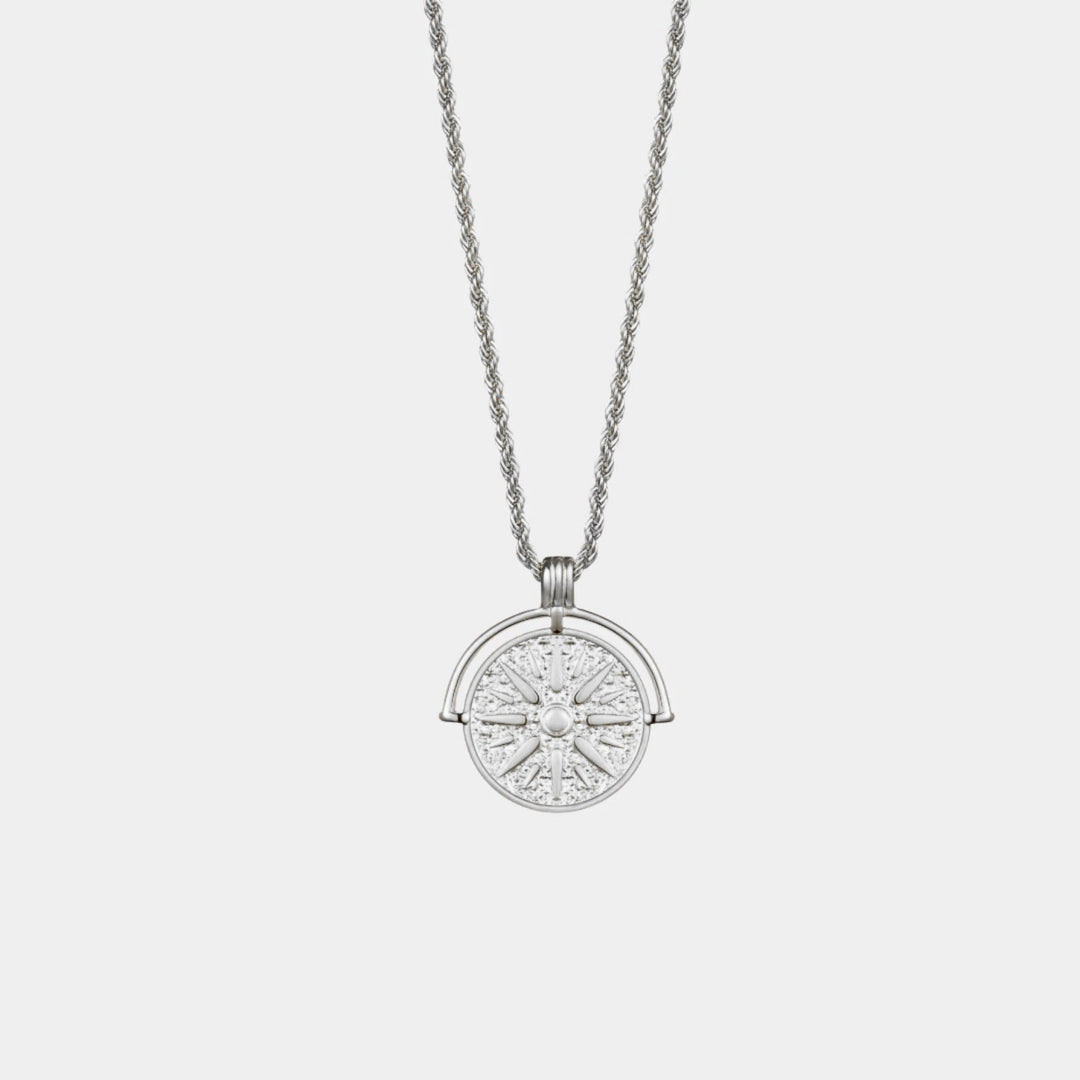 Stylish Sun Pendant Necklace - Aurora-Gold-The Livary