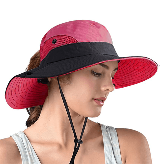 UV summer hat with visor – Foldable bucket hat (Buy 1, get 1 free)-Light pink-Light pink-The Livary