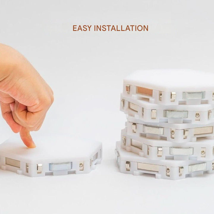 Interactive Hexagonal Lighting - GlowHex-3 Tiles-The Livary