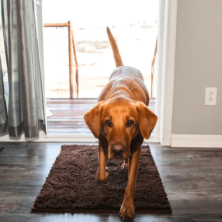 Super Absorbent Dog Mat – PawMat-Brown-15.8×23.6in-The Livary
