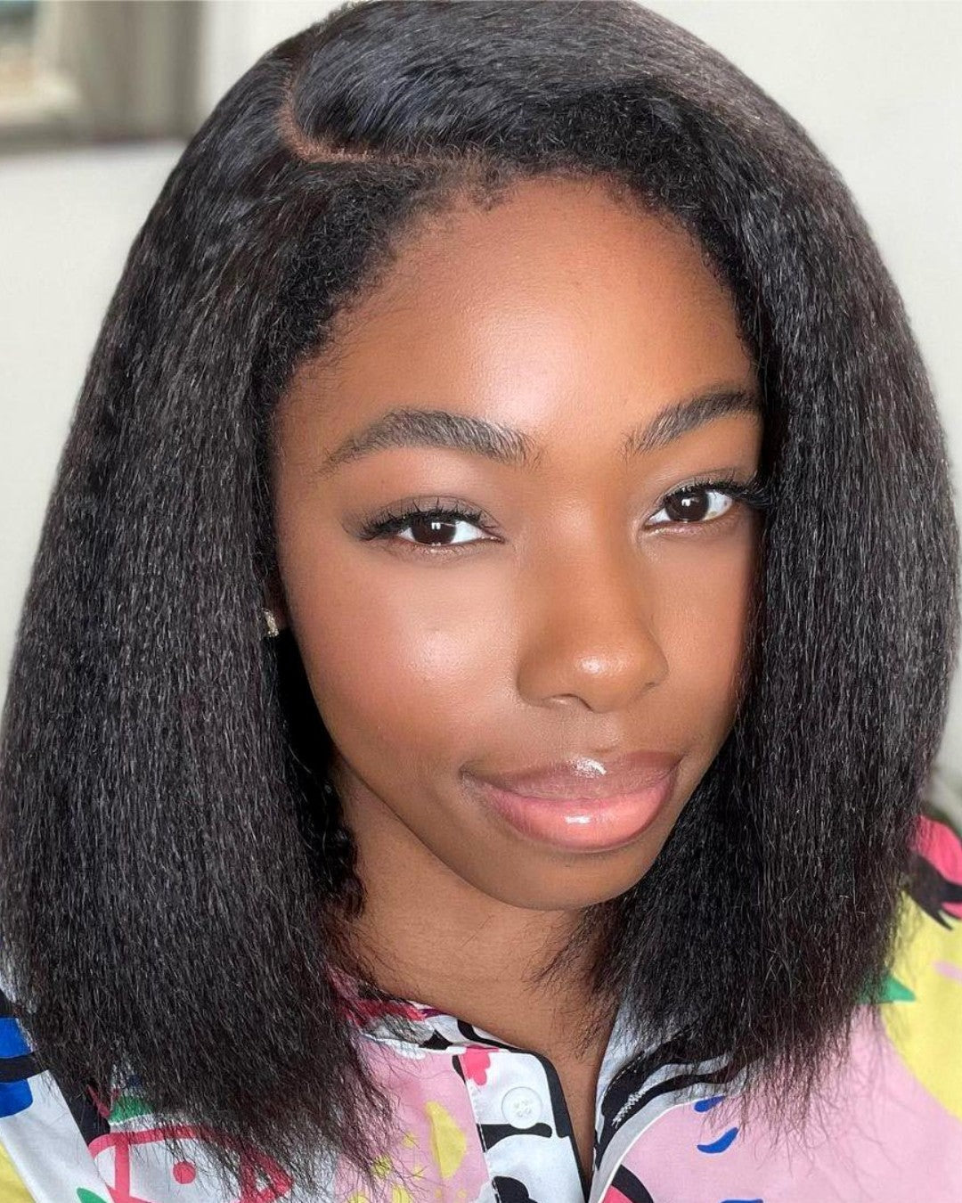 HD Lace Wig 5x5 Kinky Straight – Zamira-25 cm (10 inches)-The Livary