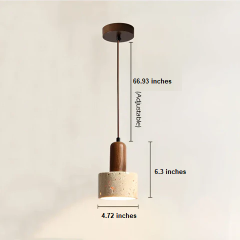 Japanese Design Wabi-Sabi Ceiling Lamp - TranquilGlow