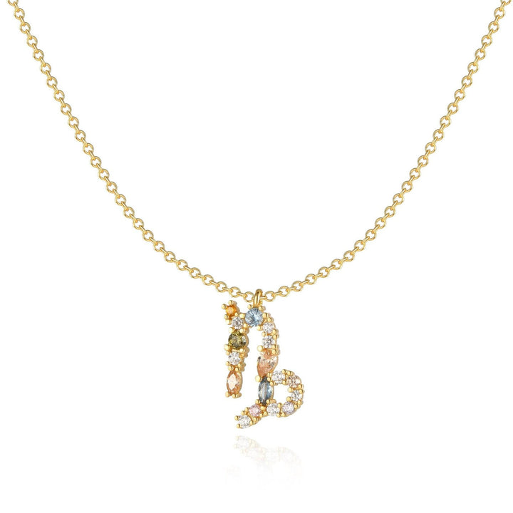 Stylish Zodiac Necklace - Celestia-Gold-Steenbok-The Livary