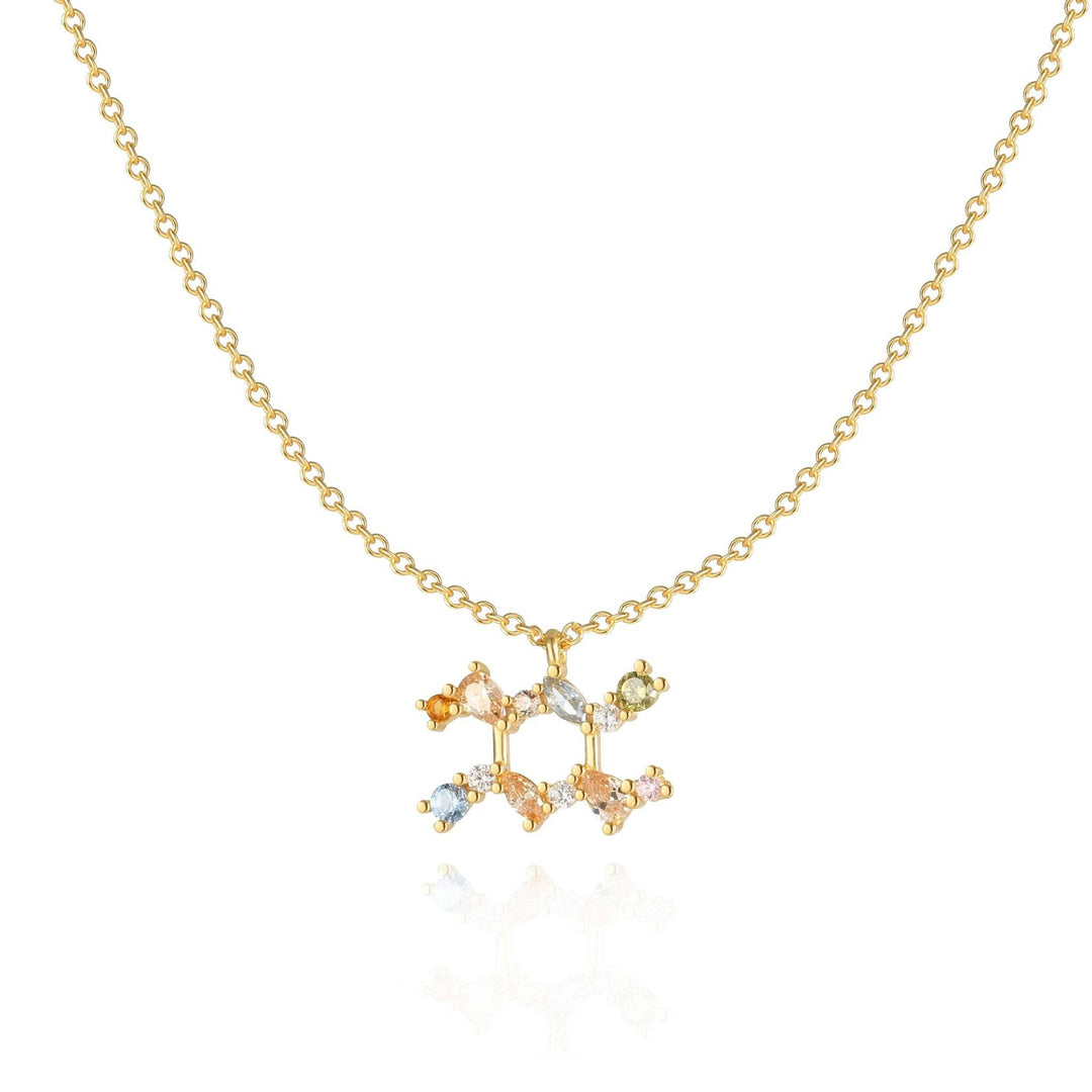 Stylish Zodiac Necklace - Celestia-Gold-Waterman-The Livary
