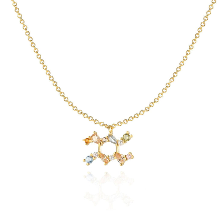 Stylish Zodiac Necklace - Celestia-Gold-Waterman-The Livary
