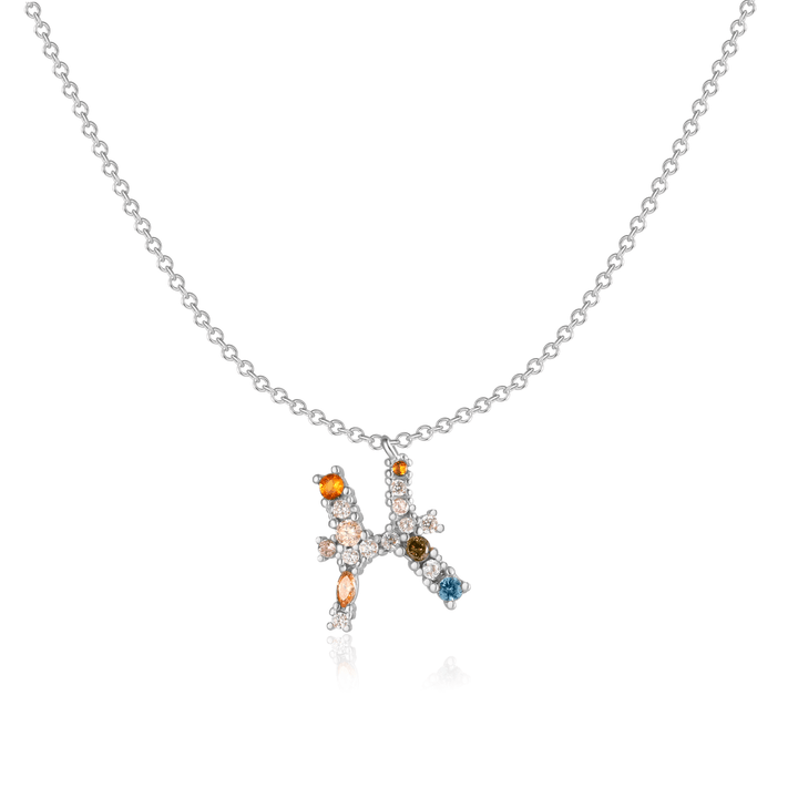Stylish Zodiac Necklace - Celestia-Silver-Fish-The Livary