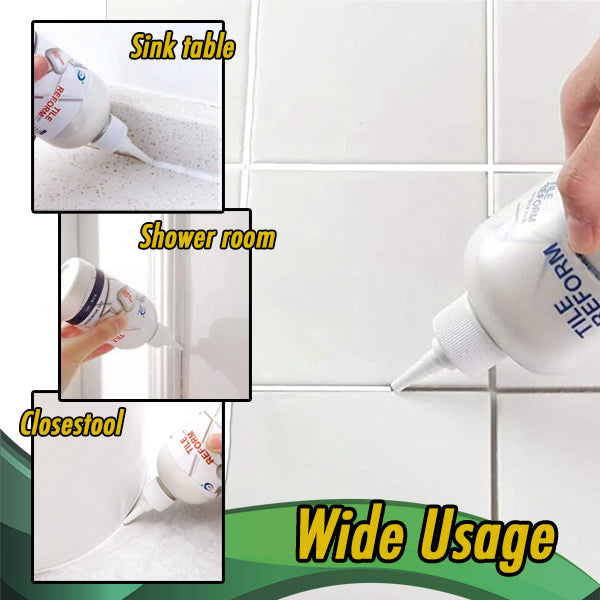 Waterproof Tile Grout Repair Gel - TileFix-White-5.28 fl oz-The Livary
