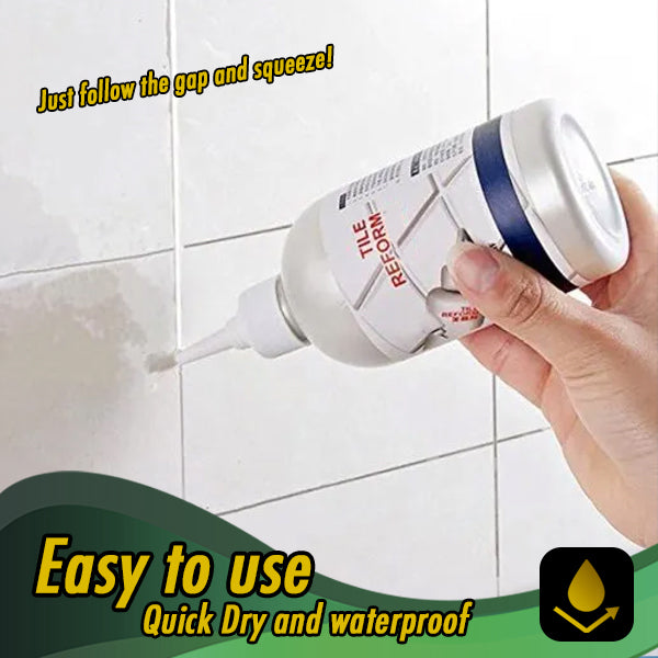Waterproof Tile Grout Repair Gel - TileFix-White-5.28 fl oz-The Livary