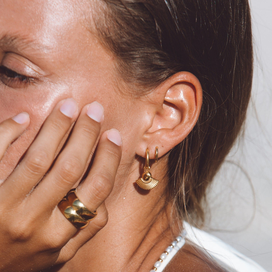 Subtle Mini Hoops - Lumi-Gold-The Livary