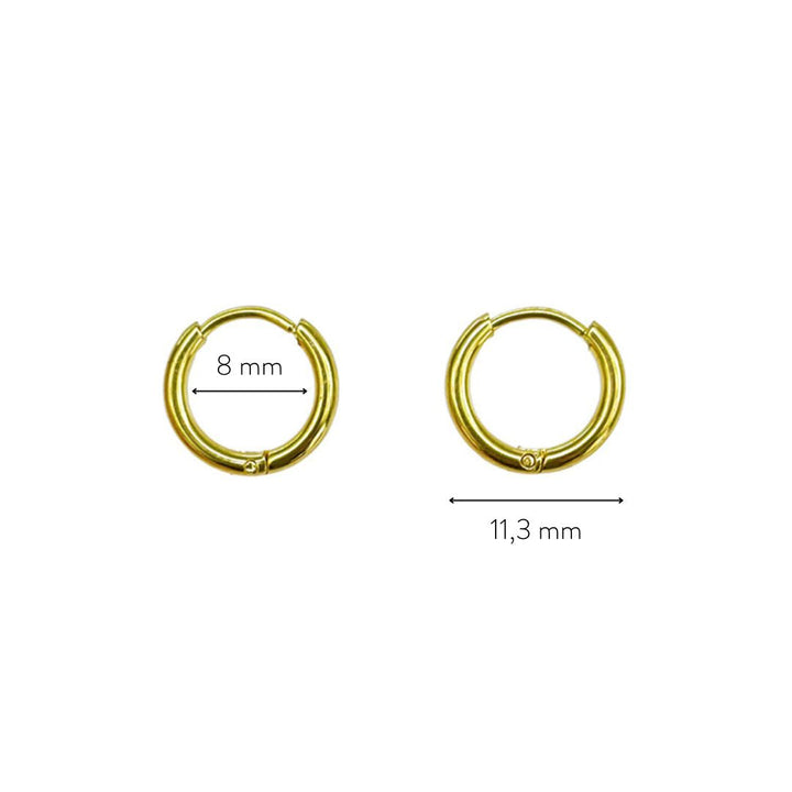 Subtle Mini Hoops - Lumi-Gold-The Livary