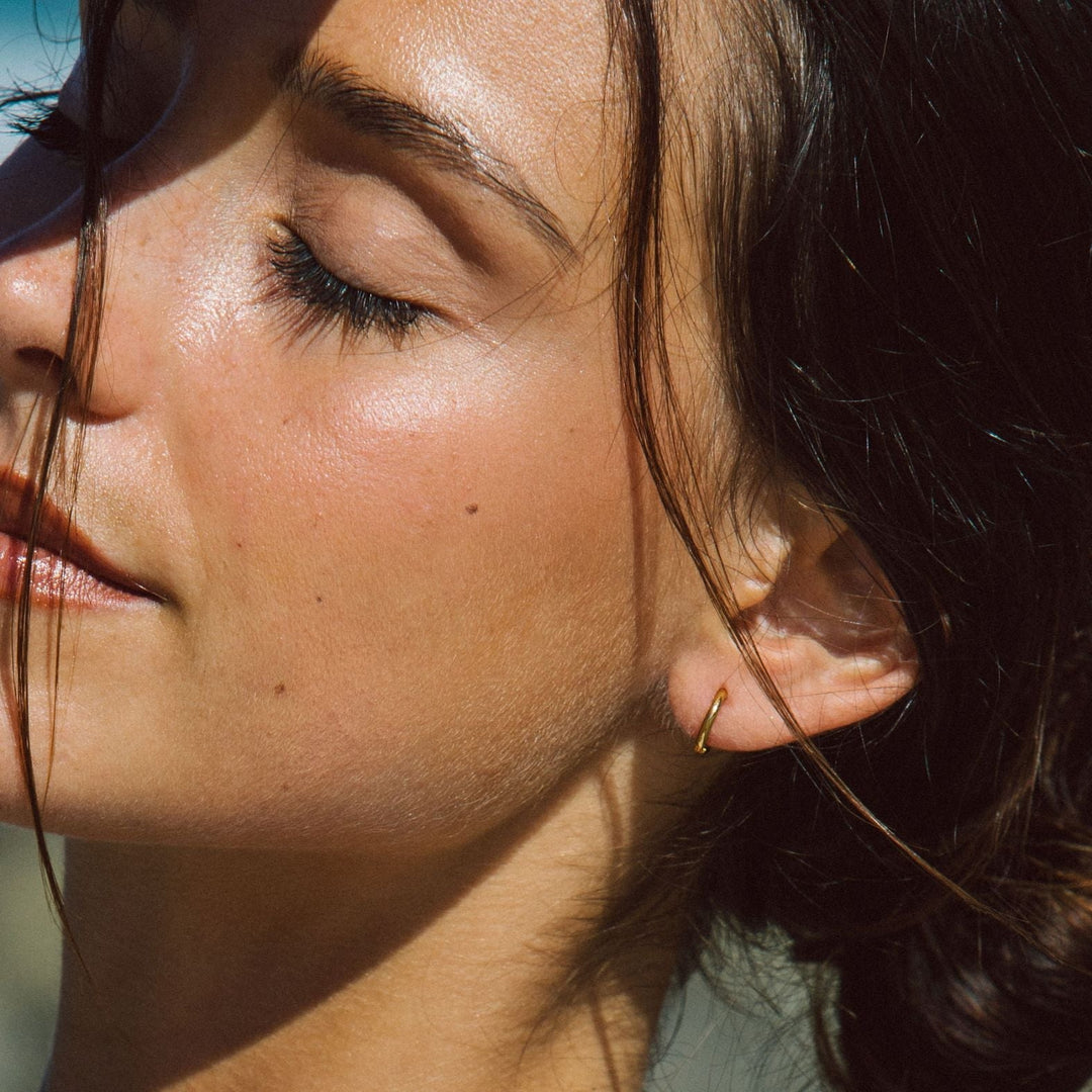 Subtle Mini Hoops - Lumi-Gold-The Livary