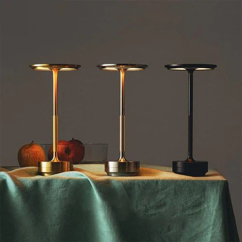 Wireless Smart Table Lamp - AuraGlow-Gold-The Livary