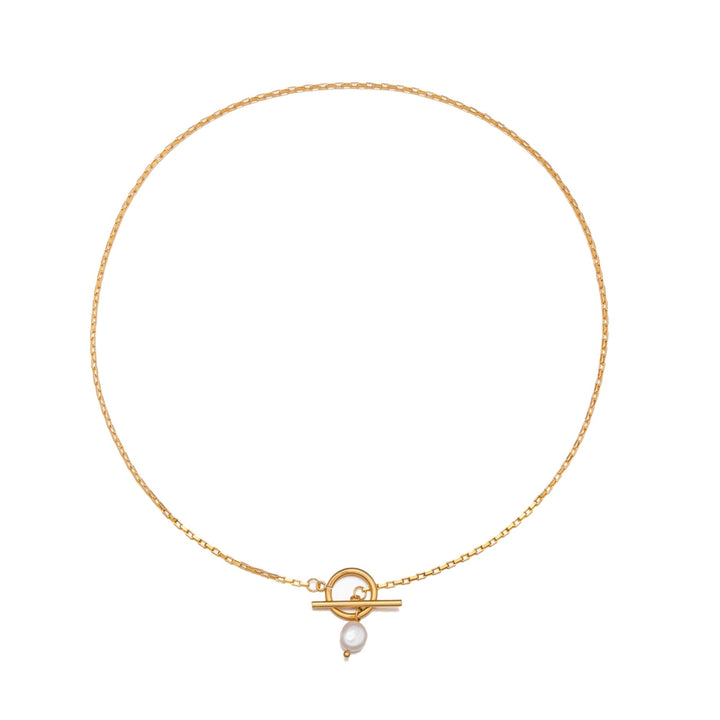 Pearl Necklace with Clasp - Lucía-The Livary