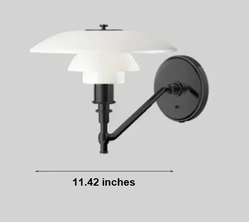 Glass Decorative Lamp - AuroraGlow-Wall lamp (Black)-The Livary