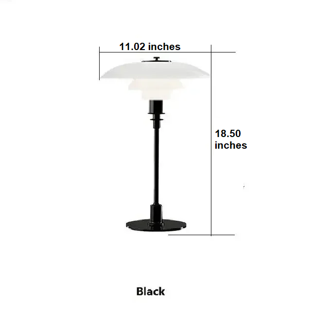 Glass Decorative Lamp - AuroraGlow-Wall lamp (Black)-The Livary