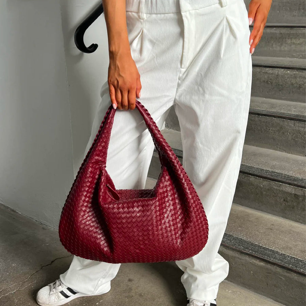 Stylish Tote Bag for Women - Elise-Red-The Livary