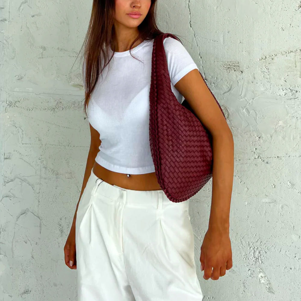 Stylish Tote Bag for Women - Elise-Red-The Livary