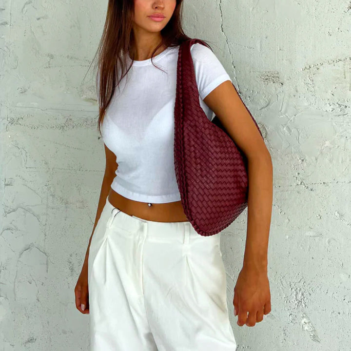 Stylish Tote Bag for Women - Elise-Red-The Livary