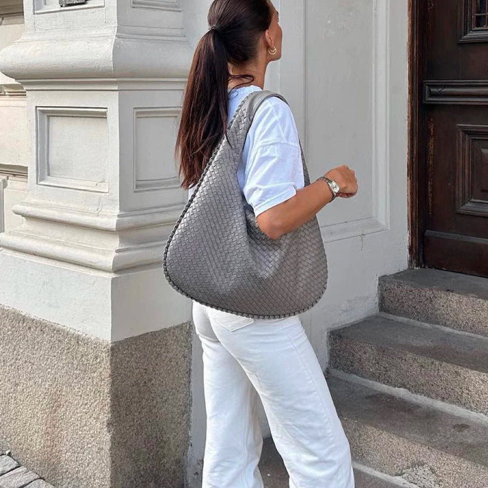 Stylish Tote Bag for Women - Elise-Light grey-The Livary