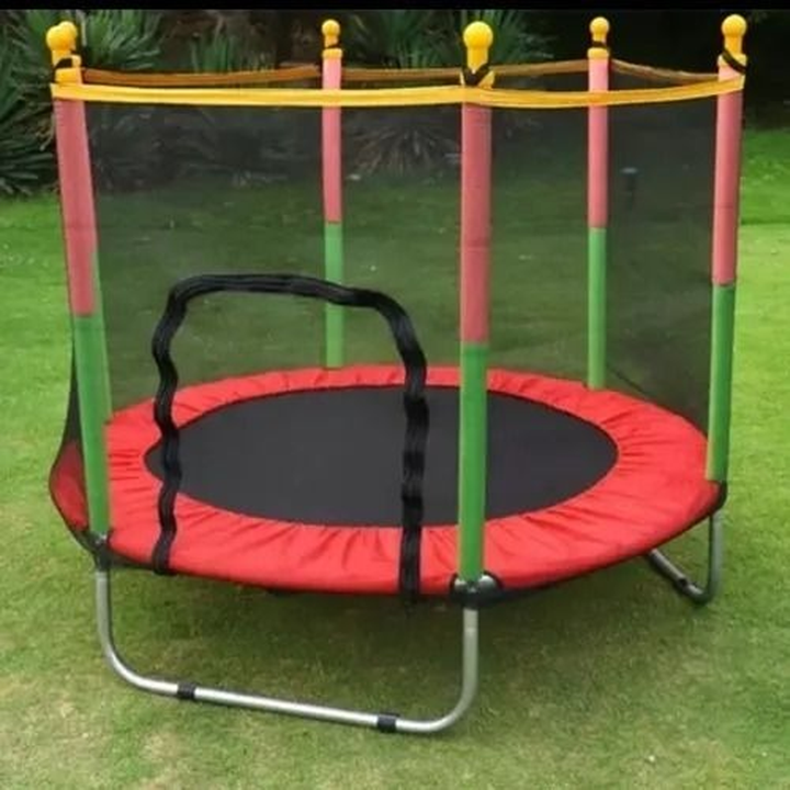 Children's trampoline with safety net – Jumpie KidsTramp-The Livary