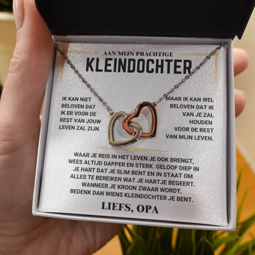 Heart Necklace for Granddaughter from Grandpa-Standard-The Livary