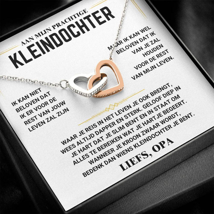 Heart Necklace for Granddaughter from Grandpa-Standard-The Livary