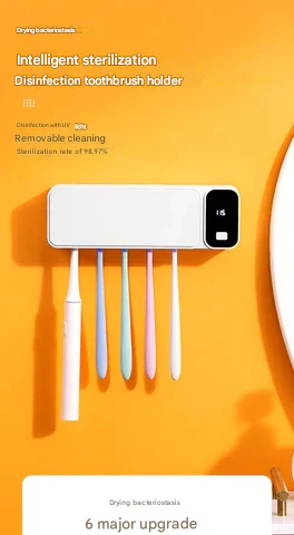 UV Toothbrush Steriliser – Lumora-Grey-The Livary