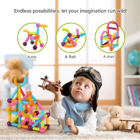 Magnetic Block Set-🔥 BIG PACK (108Pcs) 🔥 Buy 2 = Get 1 Free-The Livary