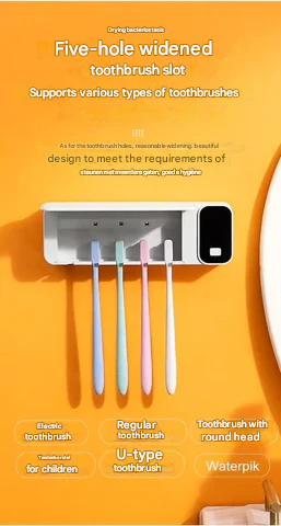 UV Toothbrush Steriliser – Lumora-Grey-The Livary