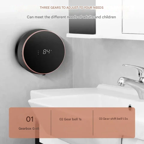 5-in-1 Automatic Soap Dispenser – Cleon-Black-The Livary