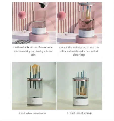 Automatic Makeup Brush Cleaner – Brusha-The Livary